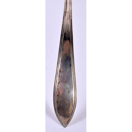 1448 - Two Silver Sifter Spoons.  Indistinct hallmarks.  Largest 15cm x 7.5cm,  total weight 63.7g (2)