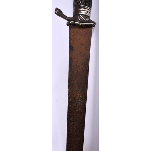 1516 - AN 18TH CENTURY GERMAN HUNTING SWORD. 63 cm long.