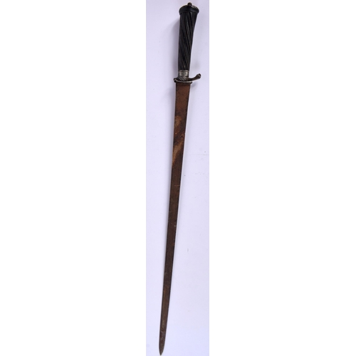 1516 - AN 18TH CENTURY GERMAN HUNTING SWORD. 63 cm long.