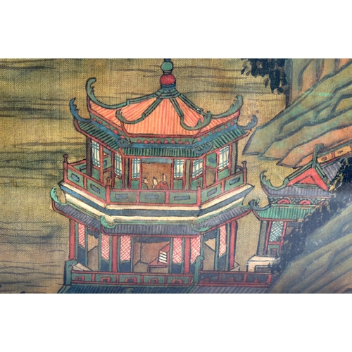 2823 - Chinese School (19th Century) 4 x watercolours, Landscapes. 32 cm x 26 cm. (4)