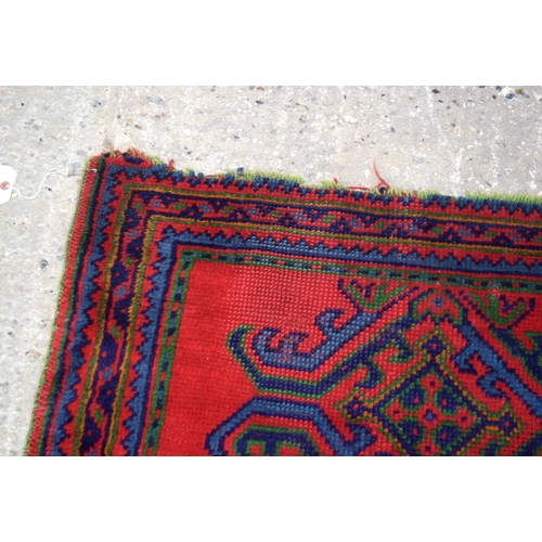 3025 - A Turkish Oushak runner 266 x 95 cm.