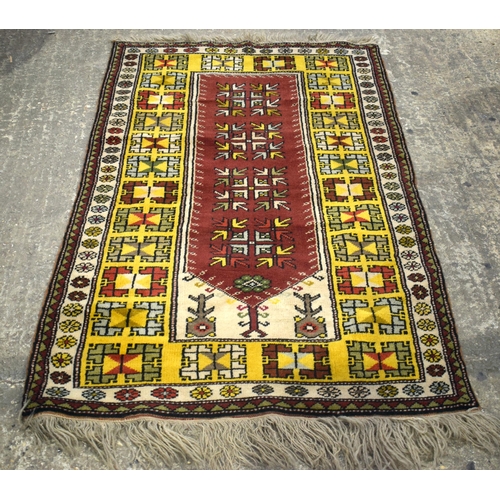 3034 - An Anatolian rug 148 x 91 cm