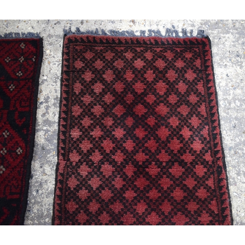 3171 - A Afghan prayer rug together with two other prayer rugs, largest 80 x 54cm.(3)