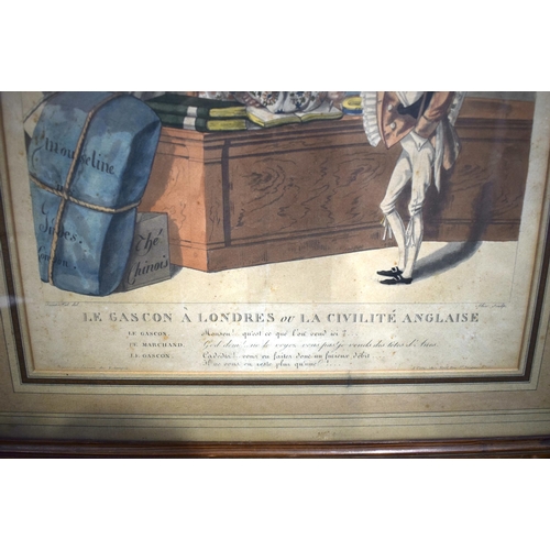 3189 - A framed 18th Century satirical print 25 x 27cm.