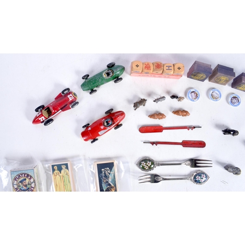 3633 - A Miscellaneous group , miniature Dolls House ceramics, Corgi model racing cars ,lead model animals,... 