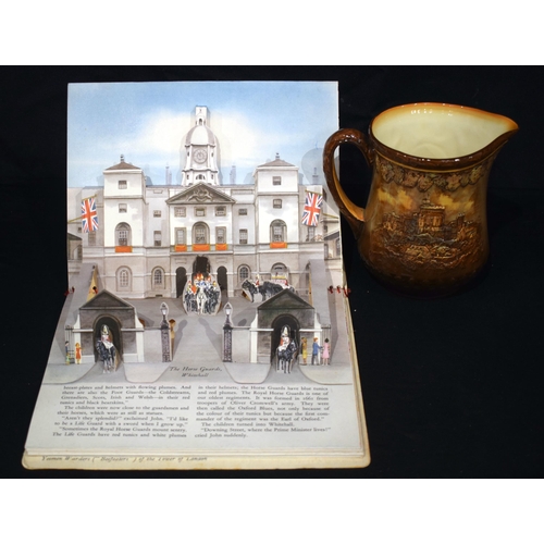3727 - A Royal Doulton Queen Elizabeth Commemorative jug together with other Historic Souvenirs 17 cm. (7)