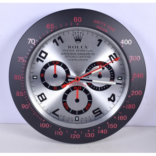 3762 - A Contemporary Rolex wall clock 34 cm.