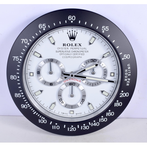 3773 - A Contemporary Rolex wall clock 34 cm.