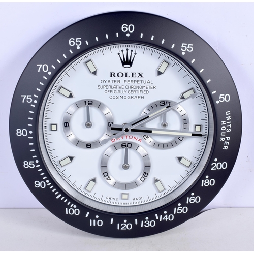 3774 - A Contemporary Rolex wall clock 34 cm.