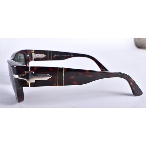 283 - A Cased Pair of Persol Ladies Sunglasses.  13.4cm wide