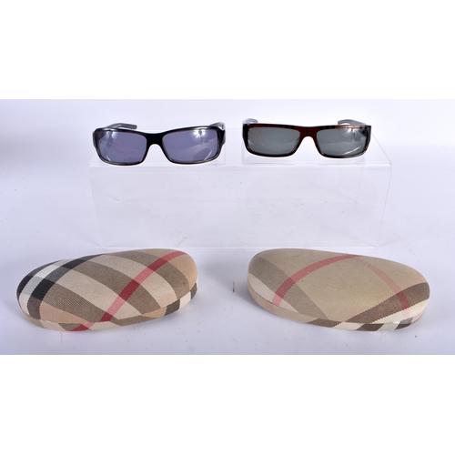 284 - Two Cased Pair of Burberry Ladies Sunglasses.  Largest 13.3cm wide (2)