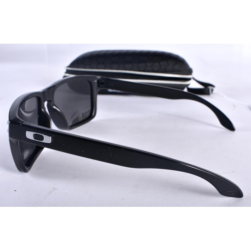 285 - A Cased Pair of Oakley Holbrook Glaremaster Sunglasses.  14.2cm wide