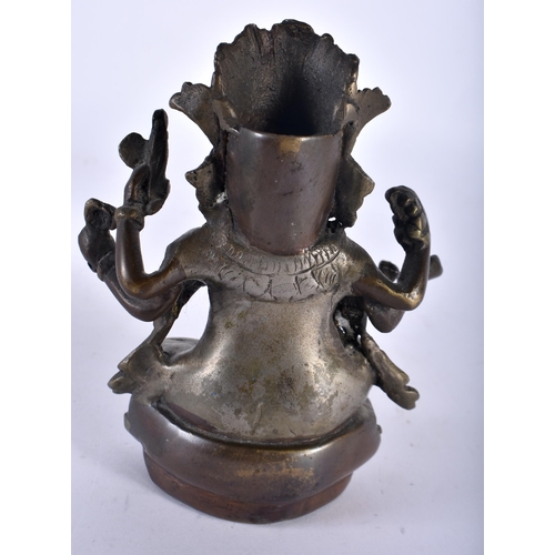 286 - A Mixed Metal Statue of Ganesh.  12.5cm x 9cm x 7.2cm, weight 516.26g