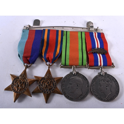 308 - A World War 2 Mounted Medal Group (Unnamed) incl War Medal with MID Oak Leaf, Defence Medal, 39/45 S... 