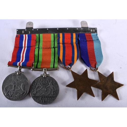 308 - A World War 2 Mounted Medal Group (Unnamed) incl War Medal with MID Oak Leaf, Defence Medal, 39/45 S... 