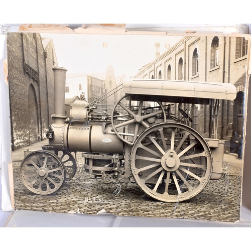 585 - A COLLECTION OF EPHEMERA AND PHOTOGRAPHS including Steam engines etc. Largest 30 cm x 24 cm. (qty)