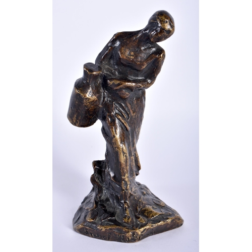 96 - Jules Aime Dalou (19th Century) Bronze, Female. 11 cm high.