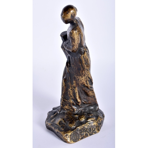 96 - Jules Aime Dalou (19th Century) Bronze, Female. 11 cm high.