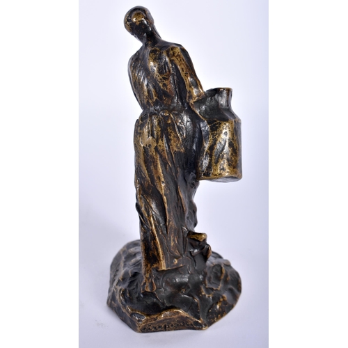 96 - Jules Aime Dalou (19th Century) Bronze, Female. 11 cm high.