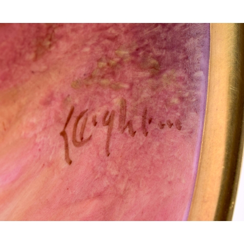 102 - A VERY LARGE ROYAL WORCESTER ARTIST LEIGHTON MAYBURY FRUIT PAINTED BOWL painted with large apples an... 