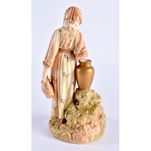 216 - Royal Worcester blush ivory figure of the Navies companion date code for 1900. 16.5cm high