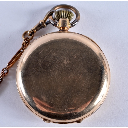 381 - A 14ct Gold Half Hunter Pocket Watch by John Myers & Co Ltd of Westminster Bridge Road, London and C... 