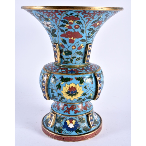 394 - AN IMPORTANT CHINESE CLOISONNE ENAMEL ZUN-FORM CLOISONNE VASE probably Imperial and Xuande Period (1... 