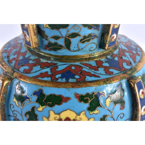 394 - AN IMPORTANT CHINESE CLOISONNE ENAMEL ZUN-FORM CLOISONNE VASE probably Imperial and Xuande Period (1... 