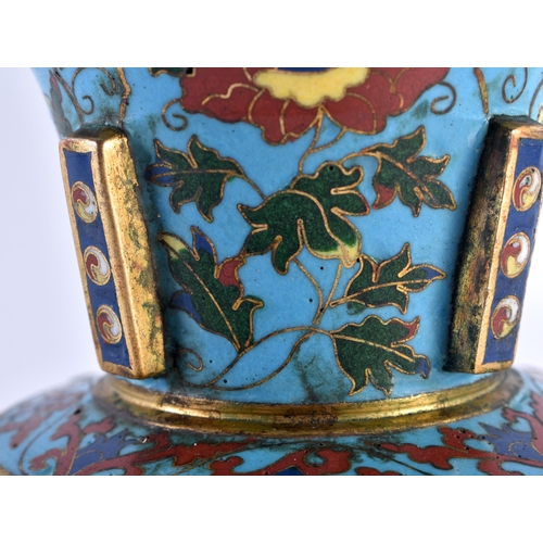 394 - AN IMPORTANT CHINESE CLOISONNE ENAMEL ZUN-FORM CLOISONNE VASE probably Imperial and Xuande Period (1... 