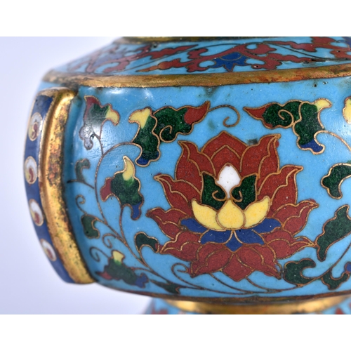 394 - AN IMPORTANT CHINESE CLOISONNE ENAMEL ZUN-FORM CLOISONNE VASE probably Imperial and Xuande Period (1... 