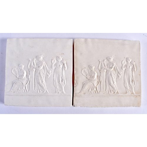 439 - A COLLECTION OF COUNTRY HOUSE CAMEO PLASTER PLAQUES. Largest 10.5 cm square. (qty)