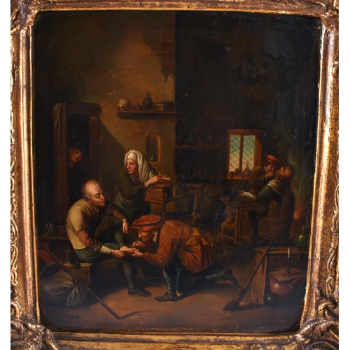 538 - Dutch School (19th Century) Pair, Oil on board, Interior scenes. 40 cm x 40 cm.