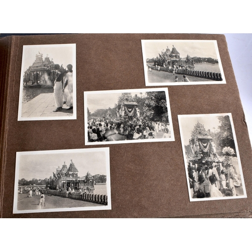 602 - A COLLECTION OF TOPOGRAPHICAL INDIAN & EASTERN PHOTOGRAPH ALBUMS depicting various scenes. (qty)