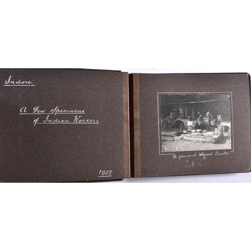 602 - A COLLECTION OF TOPOGRAPHICAL INDIAN & EASTERN PHOTOGRAPH ALBUMS depicting various scenes. (qty)