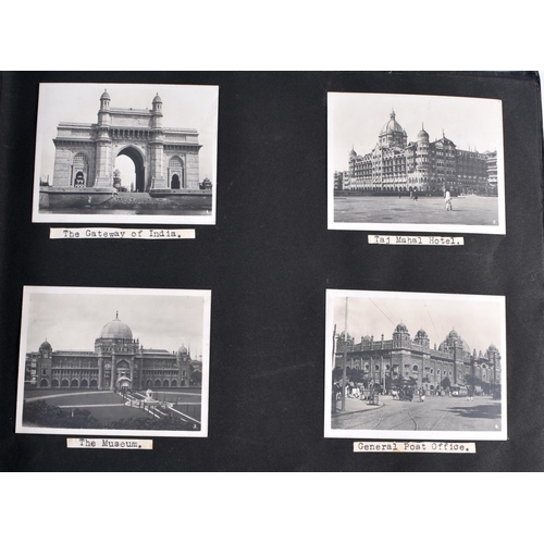 602 - A COLLECTION OF TOPOGRAPHICAL INDIAN & EASTERN PHOTOGRAPH ALBUMS depicting various scenes. (qty)