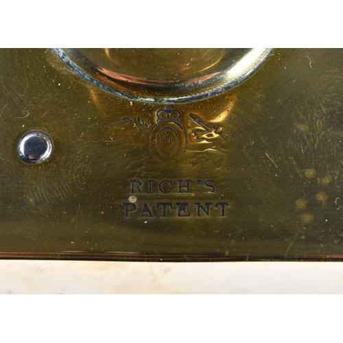 623 - AN UNUSUAL ANTIQUE BRASS COUNTER DISPLAY TOBACCO DISPENSER bearing inscription to the top. 24 cm x 1... 