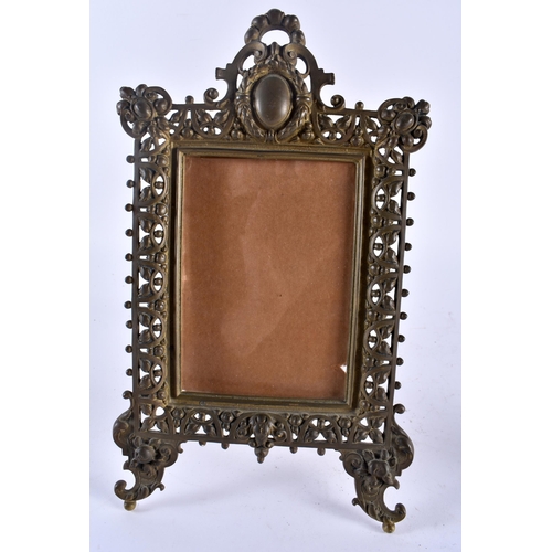 628 - TWO ANTIQUE PHOTOGRAPH FRAMES. Largest 28 cm x 18 cm. (2)