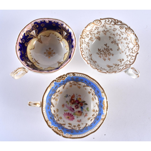 68 - ASSORTED 19TH CENTURY ENGLISH AND CONTINENTAL PORCELAIN CUPS in various forms and designs. (qty)