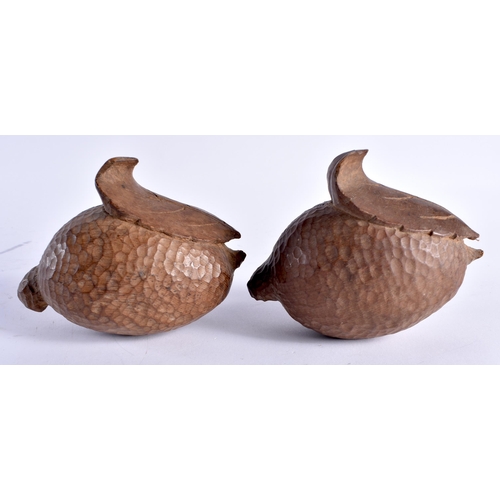 730 - SIX CONTINENTAL CARVED WOOD FRUITS. Largest 12 cm x 8 cm. (6)