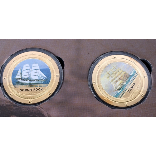 765 - FAMOUS SHIPS OF THE WORLD PROOF COINS. (qty)