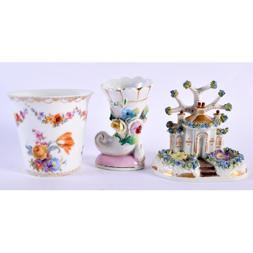 80 - A GROUP OF 19TH/20TH CENTURY CONTINENTAL PORCELAIN in various forms and sizes. (qty)