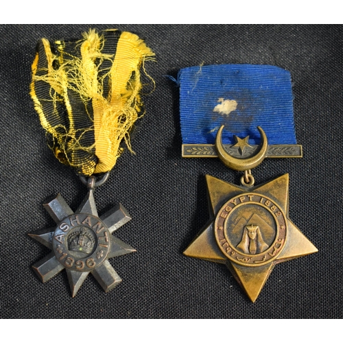 3084 - A Khedives Star medal 1882 together a Ashanti Star 1896 medal (2)