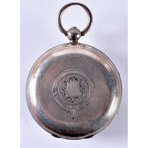 116 - Sterling Silver Gents Vintage Open Face POCKET WATCH .  Movement - Key-wind .  WORKING - Tested For ... 