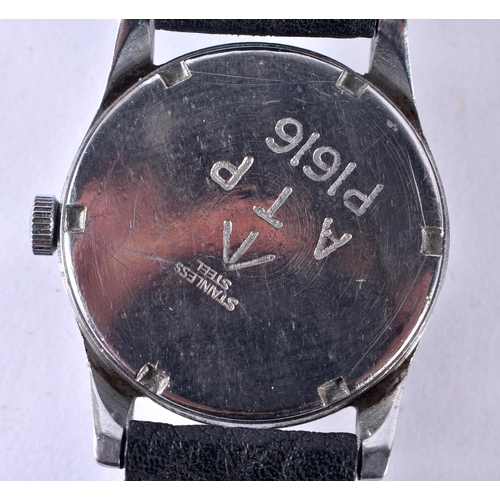 119 - A.T.P Gents Military Issued WRIST WATCH.  Movement - Hand-wind Movement.  WORKING - Tested For Time.... 