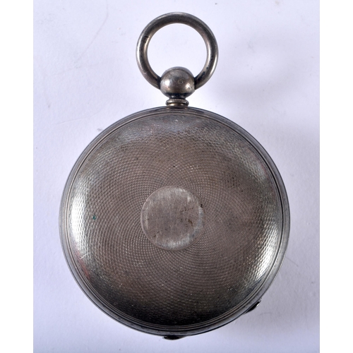 136 - A Victorian VINER & CO LONDON Sterling Silver Gents Antique Open Face POCKET WATCH .  Hallmarked Lon... 