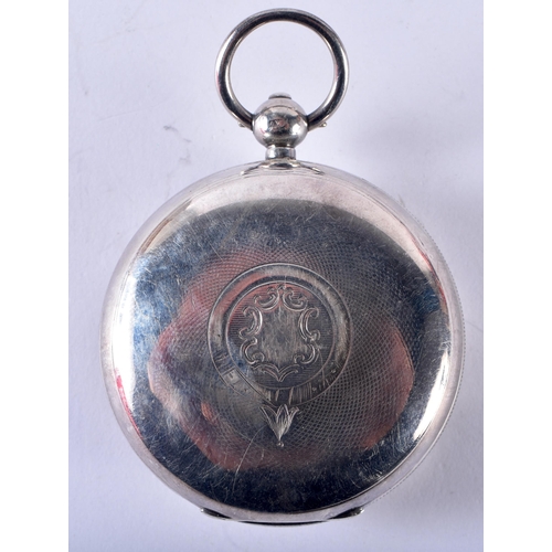 137 - A Victorian Sterling Silver Gents Vintage Open Face POCKET WATCH.  Hallmarked Birmingham 1898.  Move... 