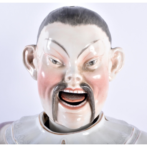 154 - A LARGE 19TH CENTURY GERMAN AUGUSTUS REX PORCELAIN FIGURE OF A NODDING CHINAMAN After an 18th centur... 