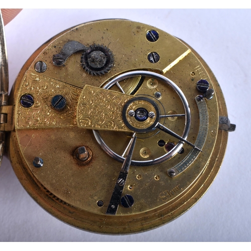 157 - A Victorian Sterling Silver Gents Antique Open Face Fusee POCKET WATCH.  Hallmarked London 1855.  Mo... 