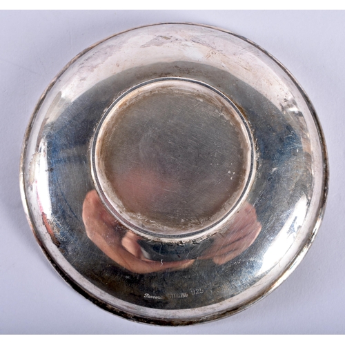 184 - A Silver Pin Dish.  Stamped Sterling 925.  8.6cm x 1.4cm, weight 4.7g