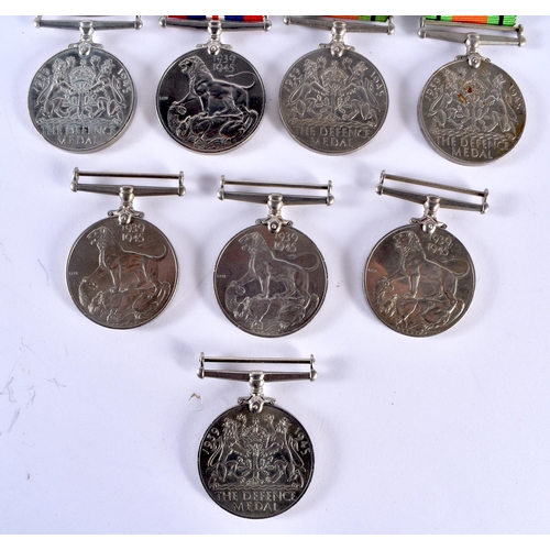 69 - Four Defence Medals and Four 1939 - 1945 War Medals - not inscribed (8)